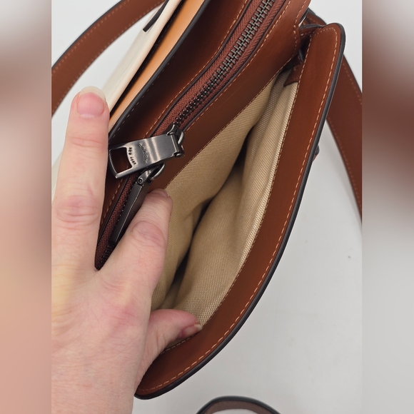 Coach 1941 Glovetanned Leather Tate Carryall In Colorblock - Picture 9 of 16